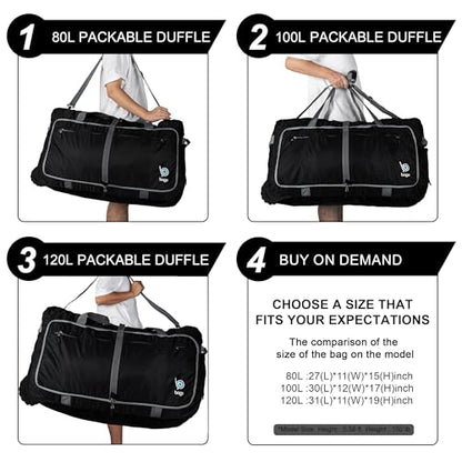 Bago Rolling Duffle Bag with Wheels - 30" 100L Foldable Weekender Bag, Waterproof Travel Duffel Bag, Heavy Duty Lightweight Duffle Bag for Traveling, Rolling Duffel Bag with Wheels (Pink2023) - color: Pink, size: 100L
