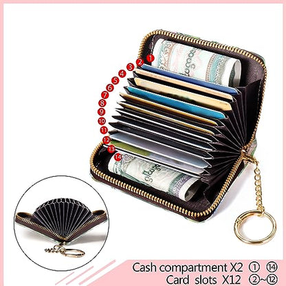 Blusabaca RFID Credit Card Holder Small Women Travel Wallet, Bird - color: Bird