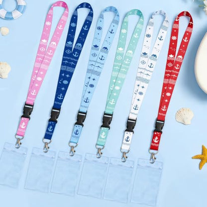 HONSIO 선박 카드용 크루즈 랜야드 6팩, 크루즈 에센셜 2026 - color: 6팩 멀티컬러