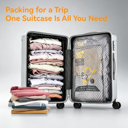 25-Pack Vacuum Bags for Travel with Wireless Rechargeable Pump | Carry-on Size Compression Packing Bags for Luggage & Suitcase, Space Saver for Clothes & Home Seasonal Storage, 3S Vacuum - size: 25 combo set