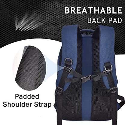 Smell Proof Travel Backpack Bag Anti-Theft Business Laptop Backpack with Lock,Large Daypack Travel bags for College Men & Women - color: Blue