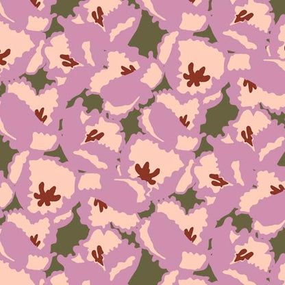 Hardside Mini Adair Spinner Suitcase, Curly Tulips Purple, One Size - color: Curly Tulips Purple
