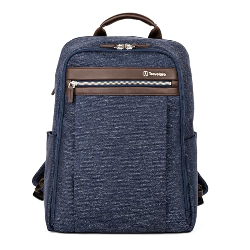 Travelpro Platinum Elite Slim Laptop Backpack, Blue, 16-Inch - color: True Navy Blue, size: 16 inches