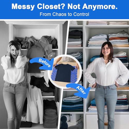 BoxLegend Shirt Folder Board Tshirt Clothes Folder Folding Board Durable Laundry Sorter Helper Liner, Blue - color: Royal Blue