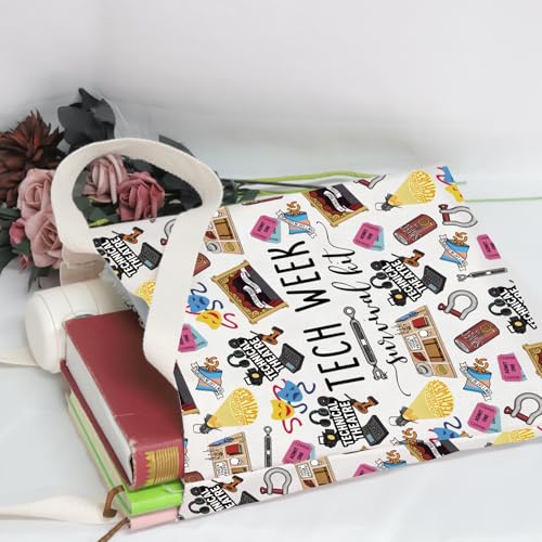 POFULL Theatre Tech Week Gift Tech Week Survival kit Tote Bags Theatre Lover Gift (Tech Week Tote Bag) - color: Tech Week Tote Bag