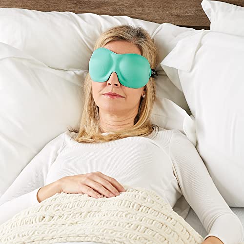 Bucky 40 Blinks No Pressure Eye Mask for Travel & Sleep - color: Aqua
