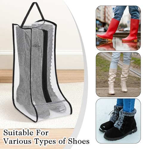2 Set Boot Storage Bag, Portable Boots Protector Travel Shoes Bag - size: Tall/Short