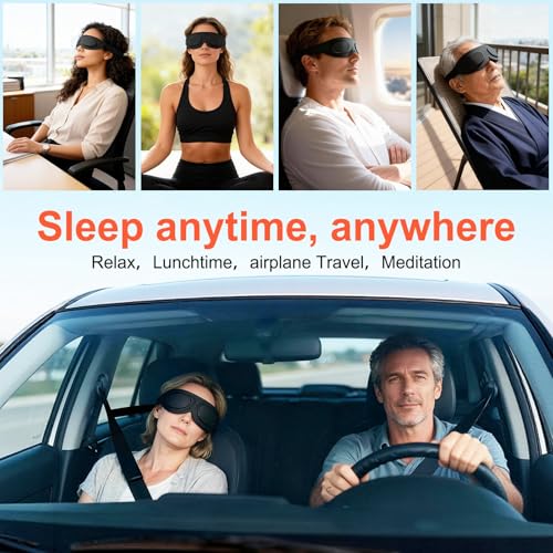 TSYL Travel Sleep Mask: Ultra Lightweight 3D Contoured Sleep Eye Mask