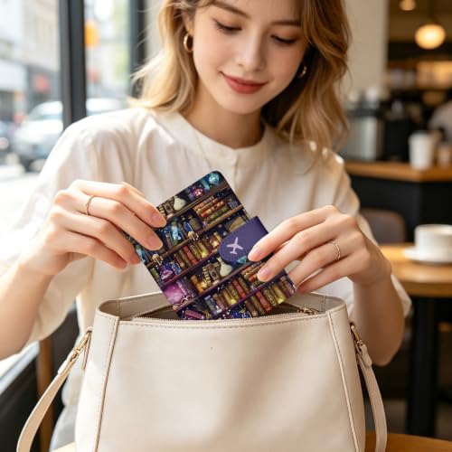 Bookish Passport Holder for Travel Essentials, RFID Blocking Wallet Case - color: Book