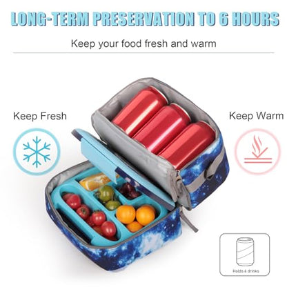 Tilami Rolling Backpack for Boys and Girls,Galaxy Blue - color: Galaxy Blue