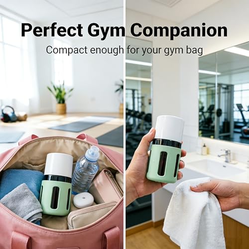4-in-1 Refillable Cosmetic Containers, TSA Approved Travel Toiletry Kit - color: Pink