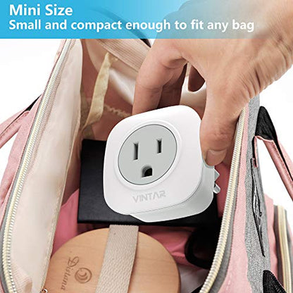 VINTAR European Travel Plug Adapter, 3 Pack Type C Plug Adapter - style: Type C- Most of Europe