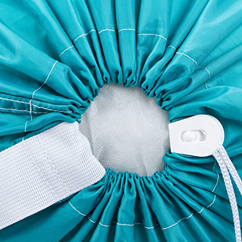 HOMEST XL Laundry Bag with Strap, Clothes Organizer for Dorm & Travel - color: (1 pack) Sky Blue