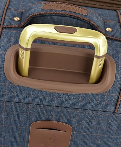 London Fog Brentwood IV 29" Expandable Spinner Softside Suitcase, Midnight Blue - color: Midnight Blue