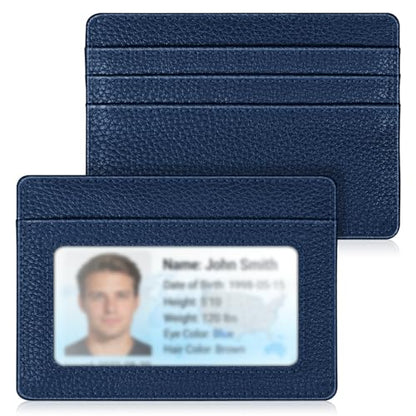 FINTIE Slim Minimalist Front Pocket Wallet RFID Blocking Credit Card Holder - color: Navy