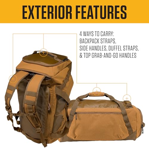 Carhartt Heavy-Haul Nylon Duck 75L Duffel Black - color: Black, style: 75l