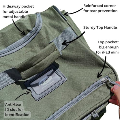 Olympia U.S.A. 33 inch Jumbo Size 8 Pockets Wheeled Rolling Duffel Bag Water Resistant Luggage Lightweight Travel Suitcase with Retractable Handle - color: Green, size: 33 inch