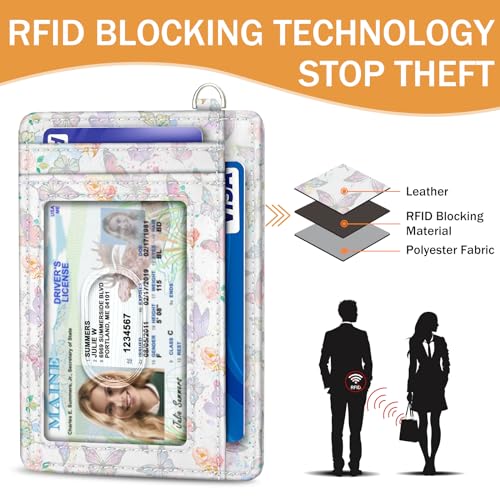 Yonlevres Be Kind Sunflower Credit Card Holder Slim RFID Wallet Women Small - color: Be Kind Sunflower