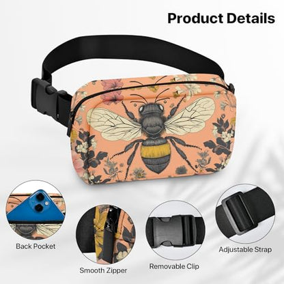 Bee Fanny Pack for Women Belt Bag