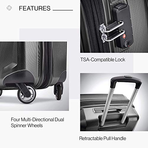 Samsonite Winfield 3 DLX Hardside Luggage with Spinners, 3-Piece Set (20/25/28), Graphite Grey - color: Graphite Grey, size: 3-Piece Set (20/25/28)