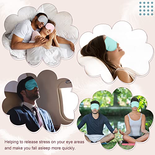 BBTO 4 Pack Silk Sleep Eye Mask, Multicolor - color: Multicolor