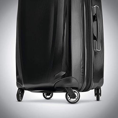 Samsonite Winfield 3 DLX Hardside Expandable Luggage with Spinners, Black, Carry-On 20-Inch - color: Black, size: Carry-On 20-Inch
