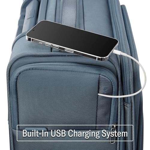 Samsonite UpLIFT Lightweight Softside Carry-On Luggage with Spinner Wheels - Expandable - Airline-Approved, Polyester Soft Suitcase for Ultra Light Travel - Elemental Blue - color: Elemental Blue, size: Carry-On