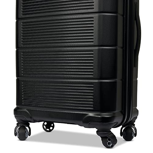 American Tourister Stratum 2.0 Hardside Expandable Luggage with Spinners, Jet Black, 2PC SET (Carry-on/Medium) - color: Jet Black, size: 2-Piece Set (Carry-on/Medium)