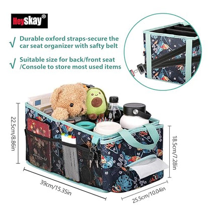HEYSKAY Backseat Car Organizer Car Caddy Passenger Seat Organizer for Kids - color: Grey
