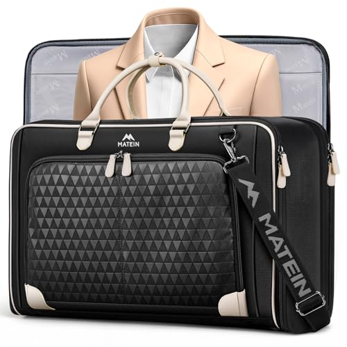 MATEIN Carry On Garment Bags for Travel, Double Layer Womens Garment Bag