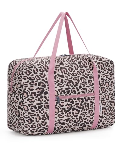 WANDF Personal Item Travel Bag, Carry On Duffle Bag Women - color: Light Pink