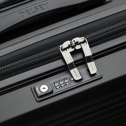 DELSEY PARIS Cruise 3.0, Underseat Carry-On Hardside Luggage, Black - color: Black, size: Underseater