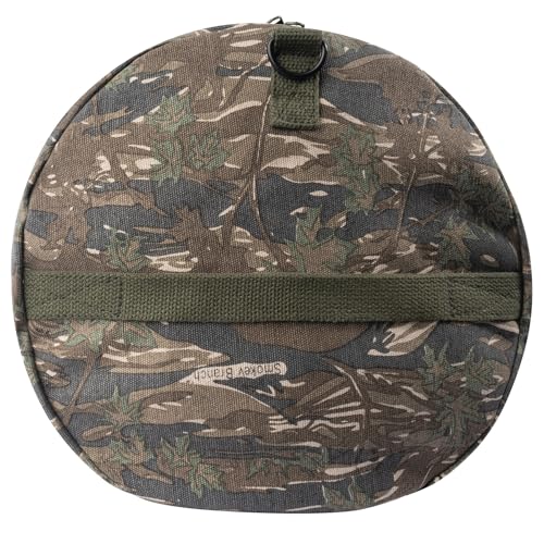 Rothco Heavy-Duty Canvas Shoulder Duffle Bag - Rugged Travel Gym Gear Equipment Bag - color: Smokey Branch Camo, size: 19 Inches