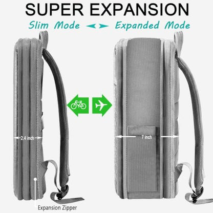 ZINZ Protective Laptop Backpack Expandable Daypack,G01Y01 - color: G01y01