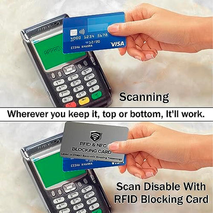 SaiTech IT 5 Pack RFID Blocking Card for Credit Debit ID Card, Grey - color: Grey