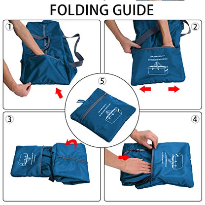 iFARADAY Foldable Duffel Bag, 30 inch / 75L, Royal Blue - color: Blue-75L
