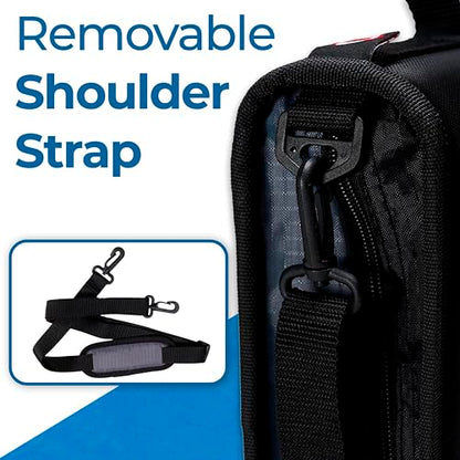 Case-it School Zipper Binder | 1.5" D-Ring | 325-Sheet | LT-207 Jet Black - color: Ff Black/White, size: 1 Pack