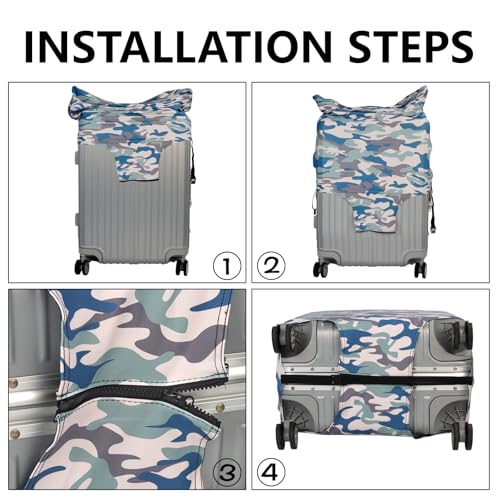 Travel Luggage Cover Protector Stretchable,Washable&Anti-Scratch,Fits 18-32 Inch case (Camouflage, XL(29-32 inch)) - color: Camouflage, size: XL(29-32 inch)