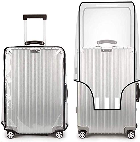 JenKin Luggage Protector Suitcase Cover PVC Waterproof Travel Suitcase Fits Most 20" to 30"(28") - size: 28" (19.7"L x 12.2"W x 28.3"H)