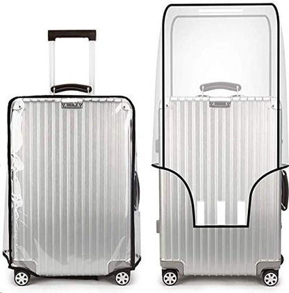 JenKin Luggage Protector Suitcase Cover PVC Waterproof Travel Suitcase Fits Most 20" to 30"(28") - size: 28" (19.7"L x 12.2"W x 28.3"H)