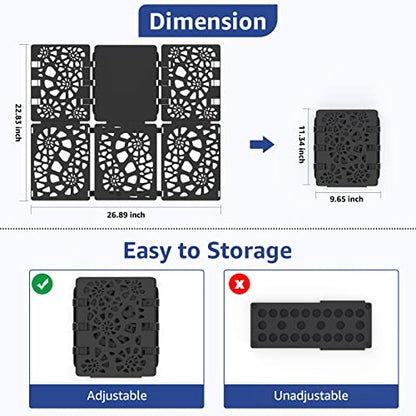 BoxLegend Shirt Folder V2 Shirt Folding Board Easy and Fast to Fold Clothes - color: Black