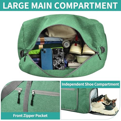 Dimayar 115L Foldable Duffle Bag, Travel & Weekend, Extended Trips - color: Forest Green, size: 115L