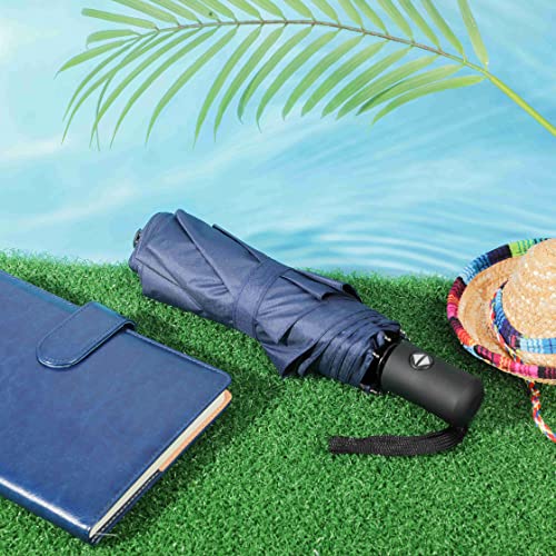 Jexine Windproof Travel Umbrella Compact Small - color: Navy Blue