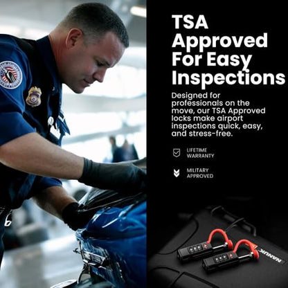 NANUK TSA Approved Lock – Durable, Secure Travel Case Lock with Cut-Resistant Steel Shackle & Rustproof - size: Single