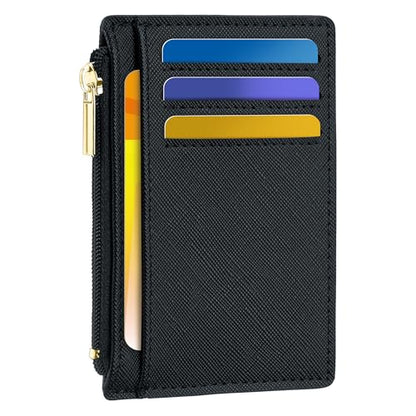 Tipmile Mens RFID Wallet, Small Slim Business Credit Card Holder, Mens Gift - color: Crosshatch Black