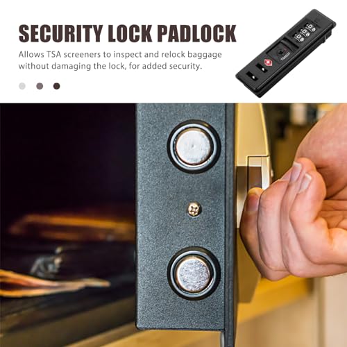 iplusmile Portable TSA Customs Code Lock - 3 Digits Self-Setting Combination Zipper Security Lock for Travel Luggage Essentials - Flush Mount for ABS/PC Hard Case