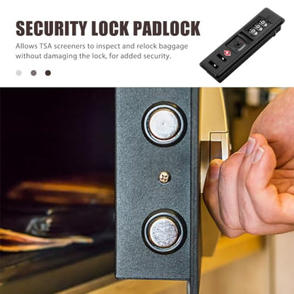 iplusmile Portable TSA Customs Code Lock - 3 Digits Self-Setting Combination Zipper Security Lock for Travel Luggage Essentials - Flush Mount for ABS/PC Hard Case