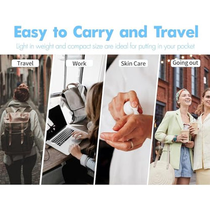 Clear Airless Pump Bottles, Vacuum Travel Cosmetic Containers - size: 100ml (6pack)
