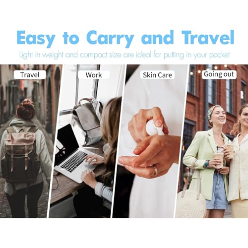 Clear Airless Pump Bottles, Vacuum Travel Cosmetic Containers - size: 50ml (6pack)