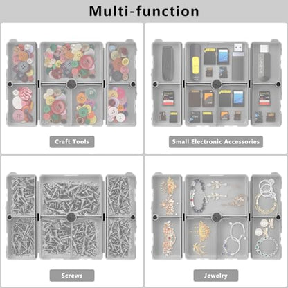 FYY Travel Pill Organizer, Pill Box Medicine Case-2pcs Grey - color: Grey, size: Large (1 Piece), Small (1 Piece)